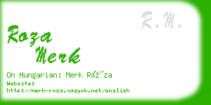 roza merk business card